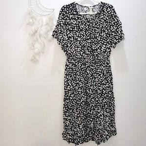 ▫️black & white floral dress▫️